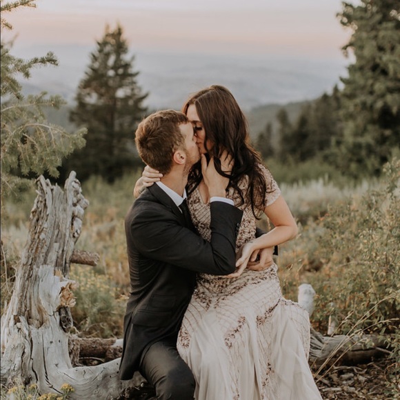 Adrianna Papell beaded mermaid gown - Picture 6 of 8